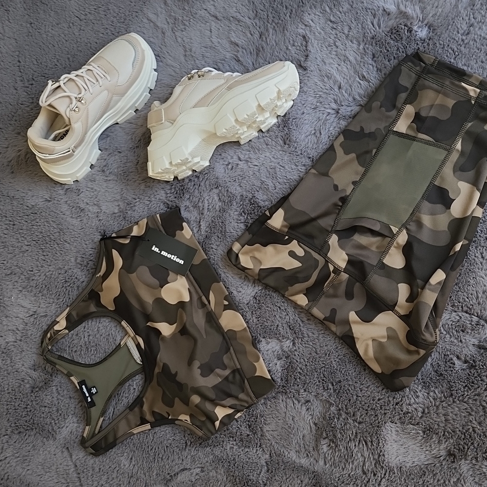 in.motion Camouflage Short set Packets Tight  Sizes: Various